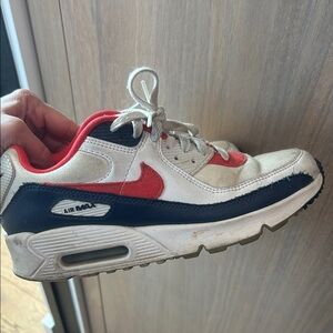 Nike White Navy Red Air Max Runner